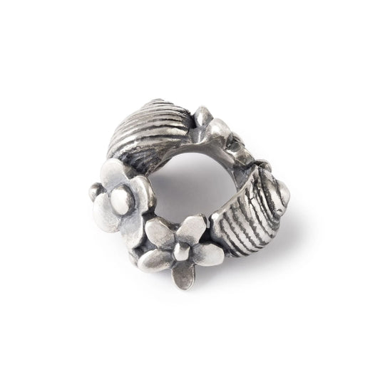 Beads Trollbeads Chiocciole tra i Fiori in argento da donna MISURA UNICA