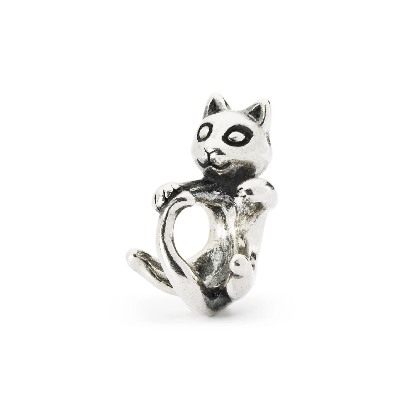 Beads da donna Trollbeads in argento a forma di gattino MISURA UNICA