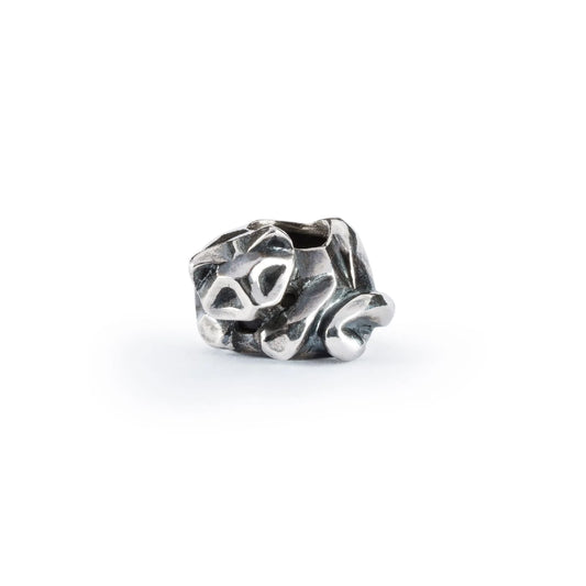 Stop Trollbeads in argento rilassato con gommino interno MISURA UNICA