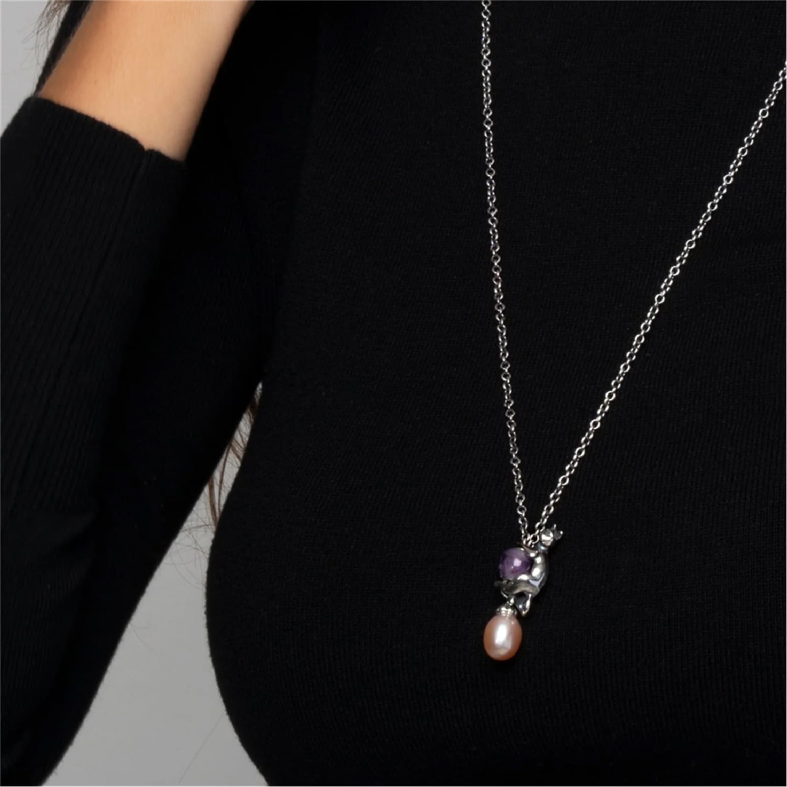 Beads donna Trollbeads argento a forma di gatto giocoso MISURA UNICA