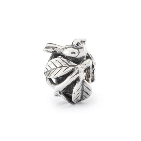 Beads da donna Trollbeads in argento con uccellino e nido MISURA UNICA
