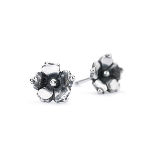 Orecchini a lobo Trollbeads in argento a gelsomino MISURA UNICA