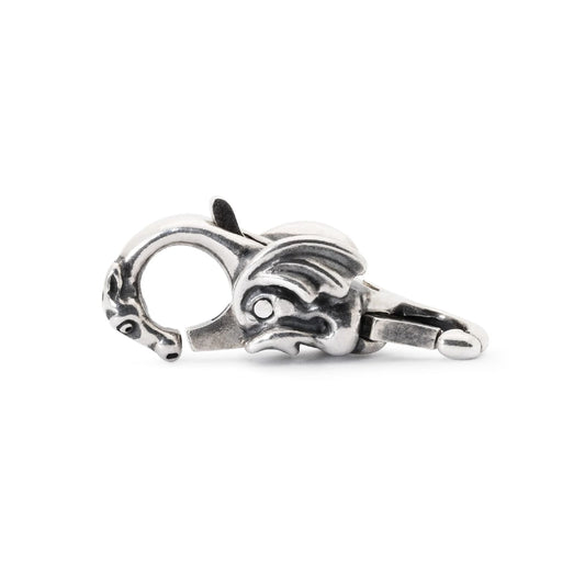 Chiusura moschettone Trollbeads in argento con drago MISURA UNICA