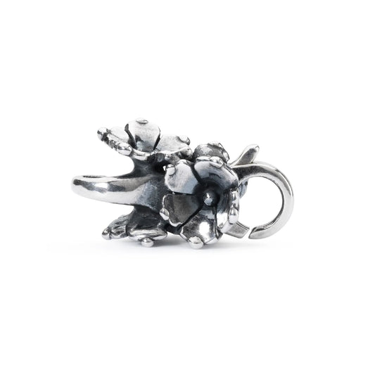 Chiusura moschettone Trollbeads gelsomino in argento MISURA UNICA