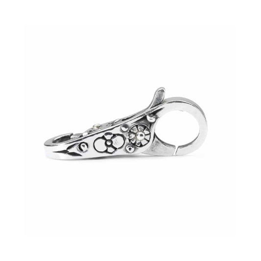 Chiusura moschettone Trollbeads con natura in argento MISURA UNICA