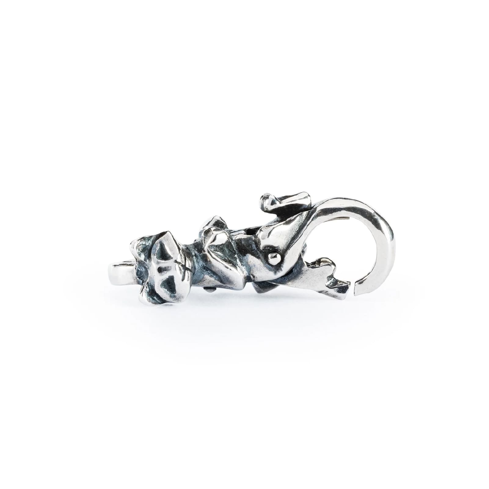 Chiusura moschettone Trollbeads con gattino in piedi MISURA UNICA