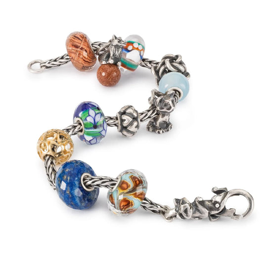 Chiusura moschettone Trollbeads con gattino in piedi MISURA UNICA