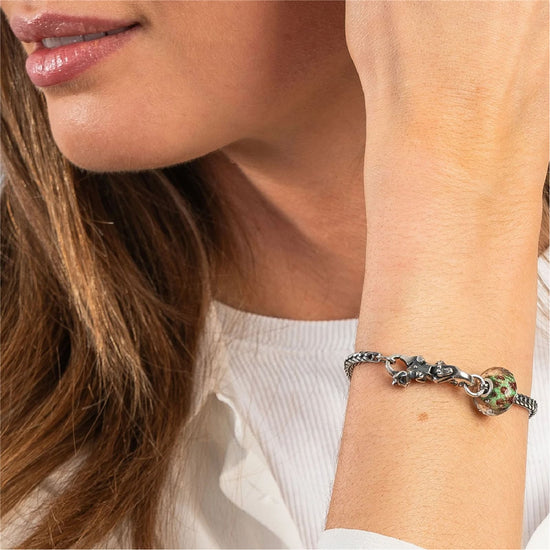 Chiusura moschettone Trollbeads con gattino in piedi MISURA UNICA