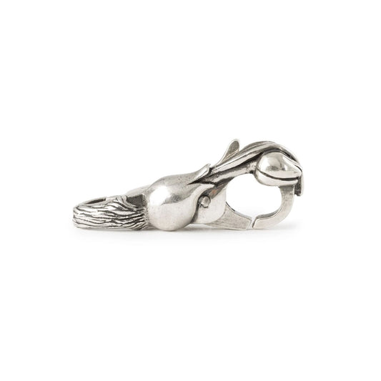 Chiusura moschettone Trollbeads argento con tulipani MISURA UNICA