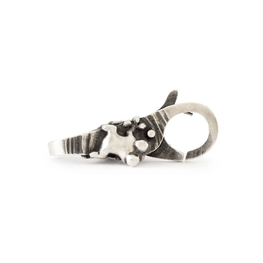 Chiusura moschettone Trollbeads argento con ranocchia MISURA UNICA