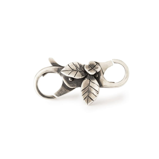 Chiusura moschettone Trollbeads argento lago fiorito MISURA UNICA