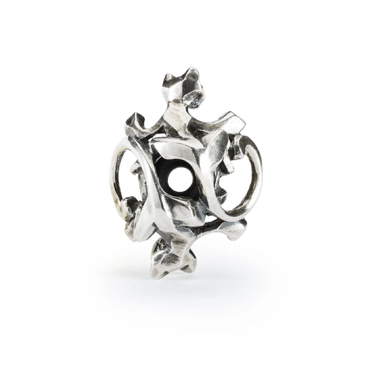 Stop Trollbeads in argento con gatti e gommino interno MISURA UNICA