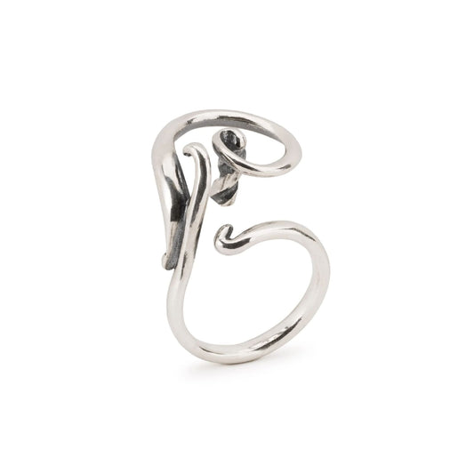 Anello Trollbeads in argento con fantasia a spirale 13