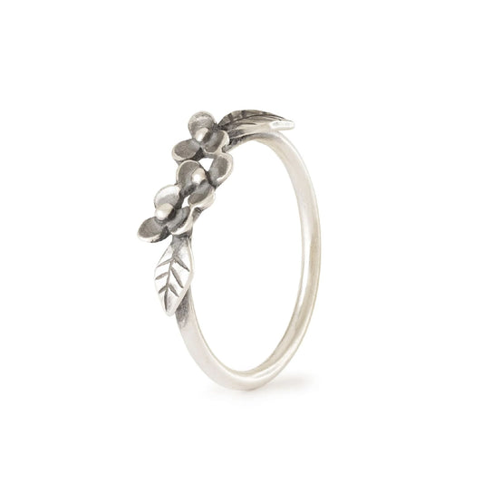Anello Trollbeads in argento con fantasia di fiorellini 12