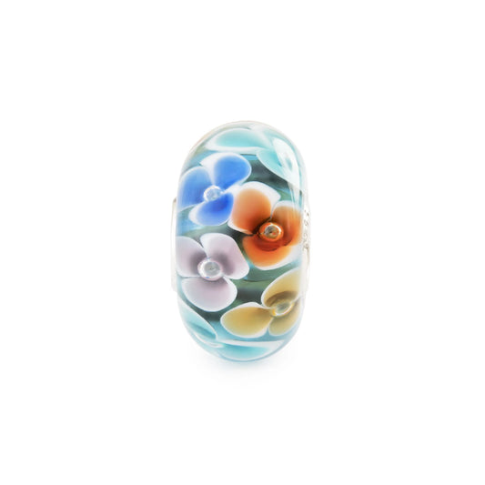 Beads da donna Trollbeads in vetro con fiori colorati MISURA UNICA