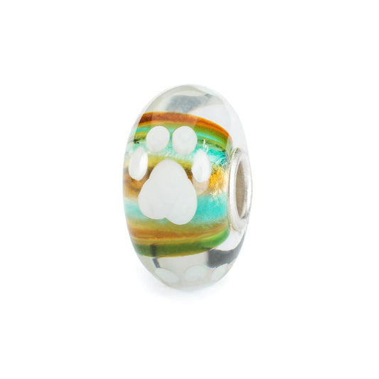 Beads da donna Trollbeads argento e vetro con zampina MISURA UNICA