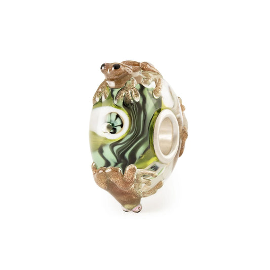 Beads donna Trollbeads vetro con girotondo di ranocchie MISURA UNICA