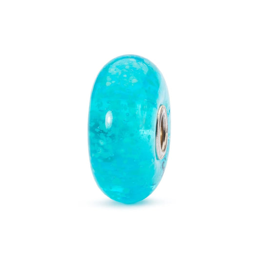 Beads Trollbeads in vetro azzurro che si illumina al buio MISURA UNICA