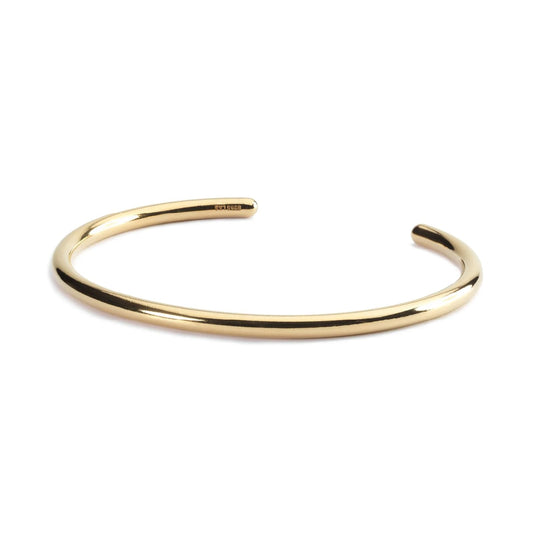 Bracciale bangle Trollbeads argento con placcatura dorata S