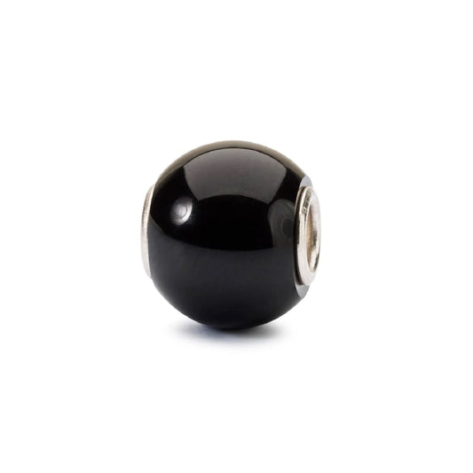 Beads da donna Trollbeads con pietra onice nero rotondo MISURA UNICA