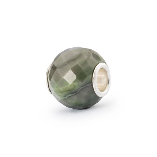 Beads Trollbeads con calcite verde rotonda sfaccettata MISURA UNICA