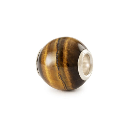 Beads Trollbeads con pietra occhio di tigre rotondo liscia MISURA UNICA