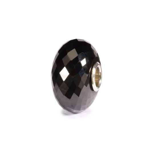 Beads Trollbeads con pietra nera di onice sfaccettato MISURA UNICA