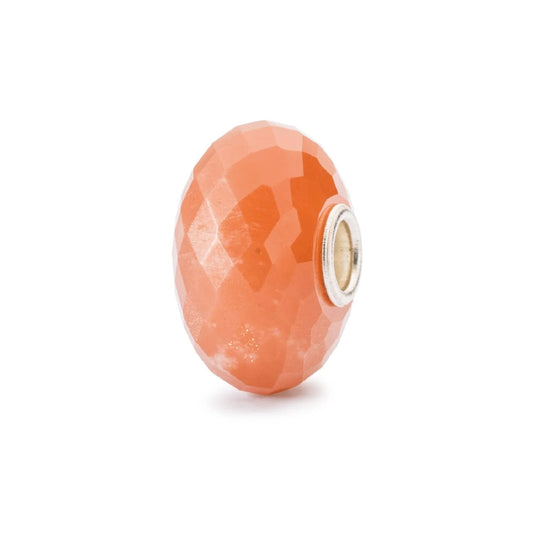 Beads Trollbeads con pietra di luna rosa sfaccettata MISURA UNICA