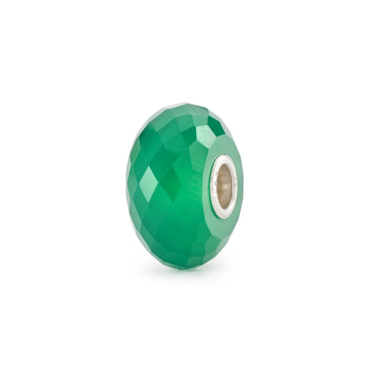 Beads Trollbeads con pietra di onice verde sfaccettata MISURA UNICA