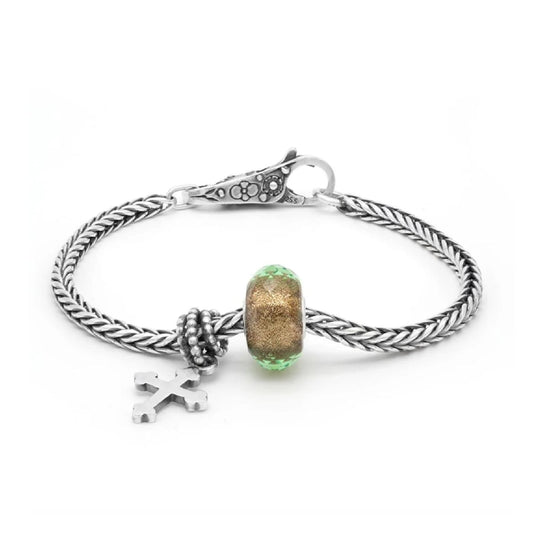 Bracciale donna Trollbeads in argento fiamma di speranza 18 cm