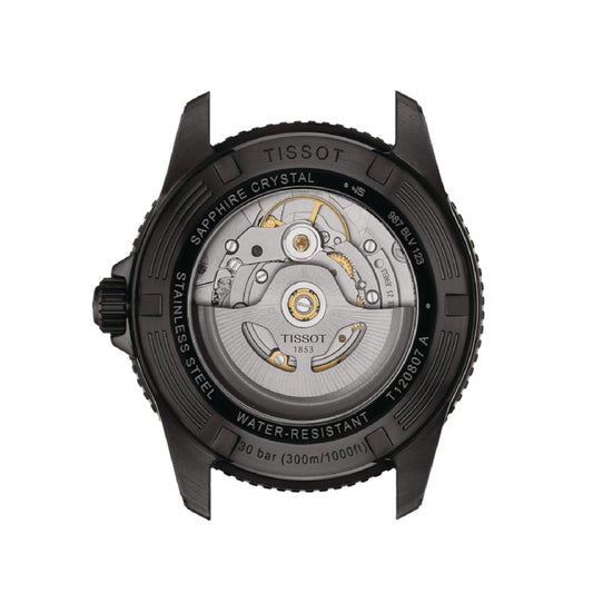 Orologio automatico uomo Tissot T-Sport in acciaio nero quadrante nero 40 mm T1208073305100-2
