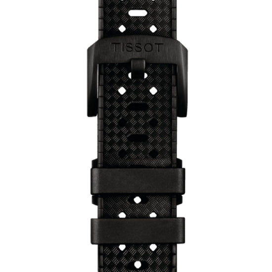 Orologio automatico uomo Tissot T-Sport in acciaio e gomma nera 40 mm T1208073704100-4