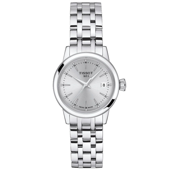 Orologio solo tempo donna Tissot T-Classic acciaio datario cassa 28mm T1292101103100-1