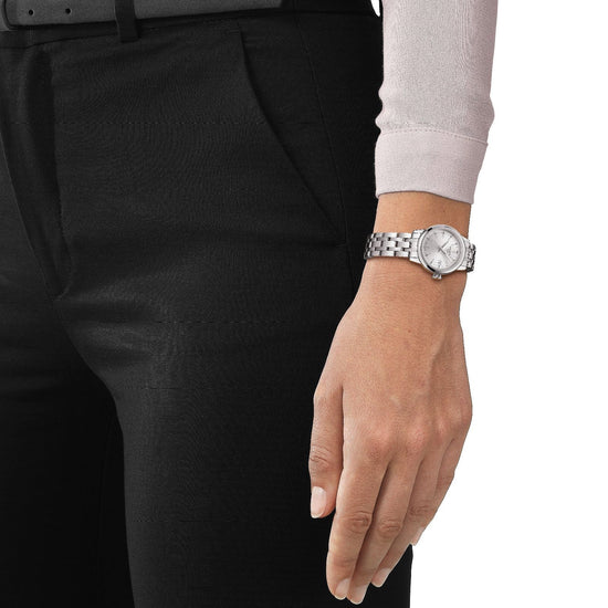 Orologio solo tempo donna Tissot T-Classic acciaio datario cassa 28mm T1292101103100-4
