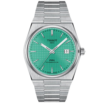 Orologio uomo Tissot PRX Powermatic 80 acciaio quadrante verde 40 mm T1374071109101-1