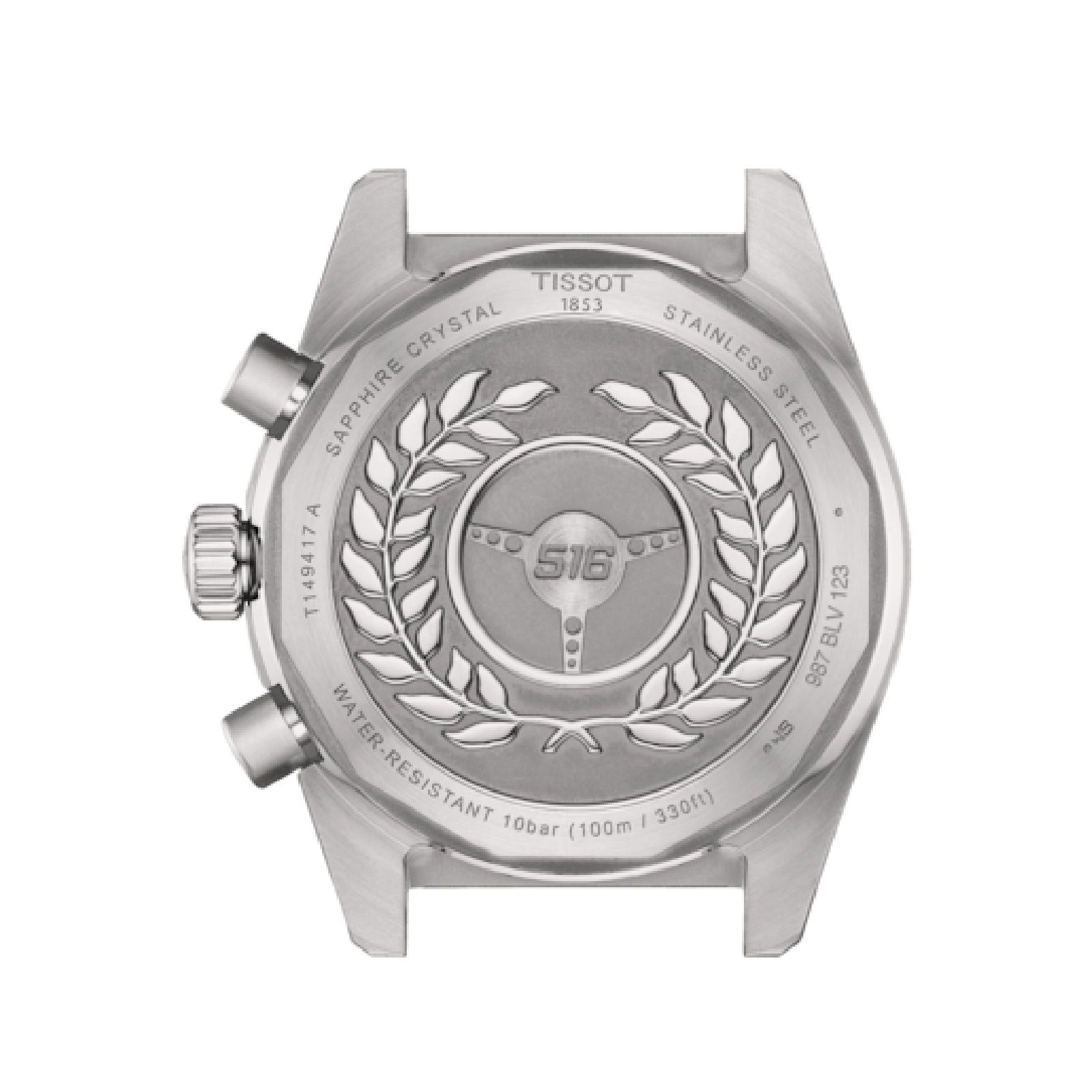 Orologio cronografo uomo Tissot T-Sport in acciaio quadrante nero 40 mm T1494171105100-2