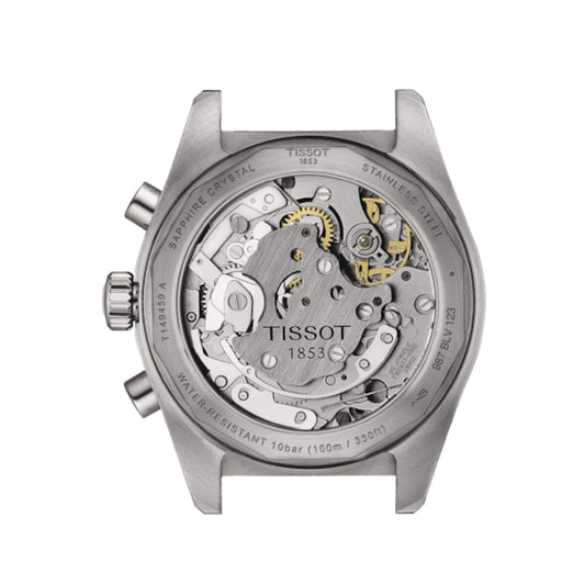 Orologio crono meccanico uomo Tissot T-Sport in acciaio quadrante nero 41 mm T1494592105100-2