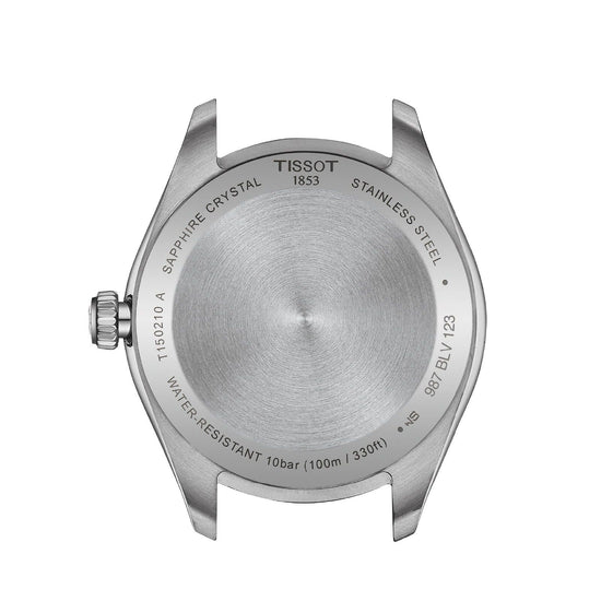 Orologio solo tempo unisex Tissot T-Classic in acciaio quadrante blu 34mm T1502101104100-2