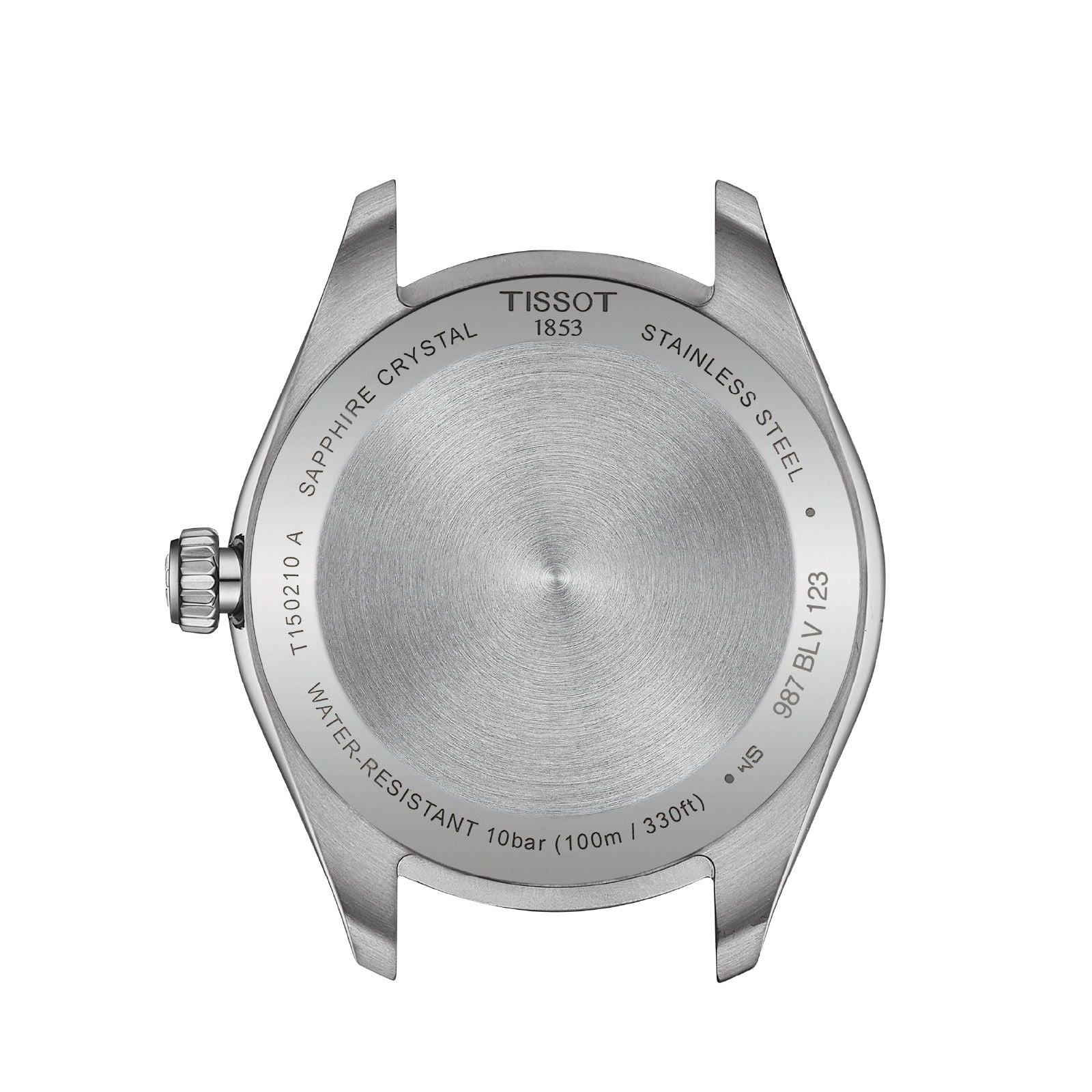 Orologio solo tempo unisex Tissot T-Classic in acciaio quadrante azzurro 34mm T1502101135100-2