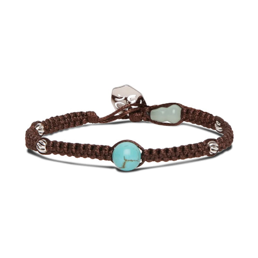 Bracciale Tamashii con Calabash in Giada e Turchese REGOLABILE