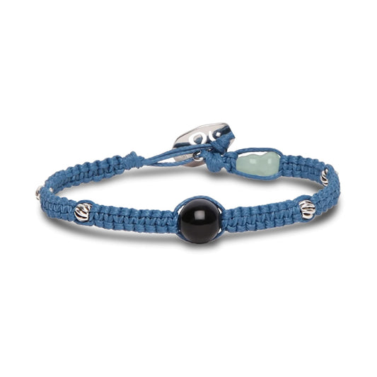 Bracciale Tamashii con Calabash in Giada e Occhio di falco REGOLABILE