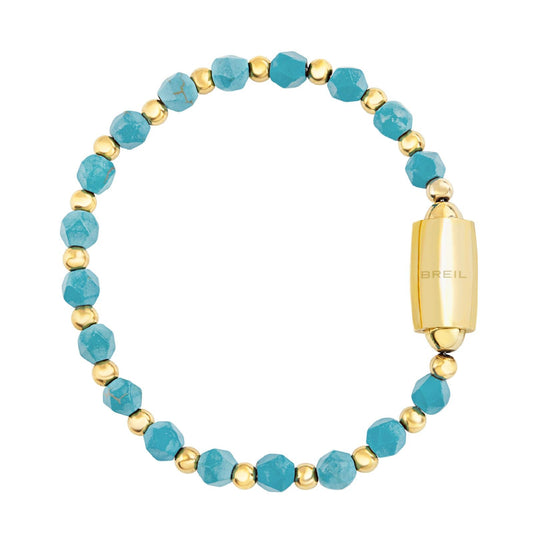 Bracciale donna Breil Magnetica Sea & Sky in acciaio dorato con turchese TJ3586-1