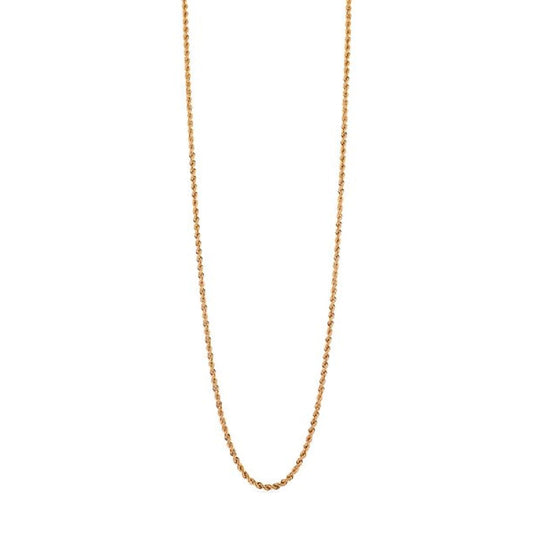 Collana girocollo a corda della Unoaerre in bronzo dorato MISURA UNICA