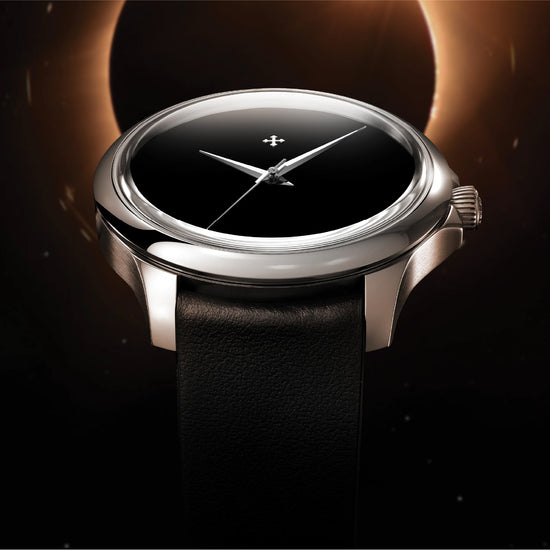 Orologio automatico 36mm Venezianico acciaio e pelle nera VE.1121510