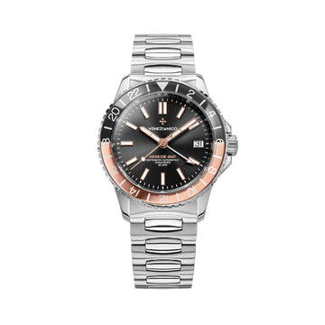 Orologio da uomo Venezianico in acciaio con quadrante nero MISURA UNICA