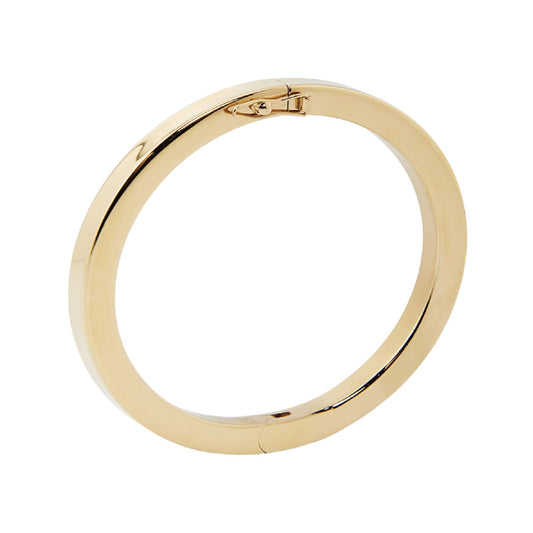 Bracciale bangle liscio ZAG Bijoux acciaio dorato da donna diametro 5,8 cm