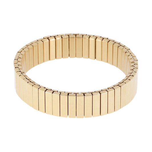 Bracciale elastico ZAG Bijoux da donna in acciaio dorato Diametro 5 cm