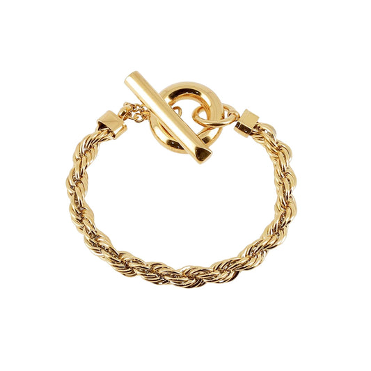 Bracciale da donna ZAG Bijoux Chain in acciaio dorato 17 cm