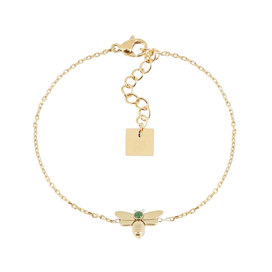 Bracciale da donna ZAG Bijoux in acciaio dorato zirconi Regolabile 15-18 cm