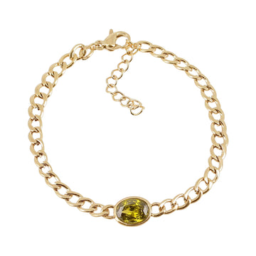 Bracciale donna ZAG Bijoux in acciaio dorato con zircone Regolabile 17-18,5 cm